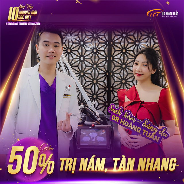 10 Ngày Vàng Khuyến Mại - Giảm 50% Trị nám, tàn nhang